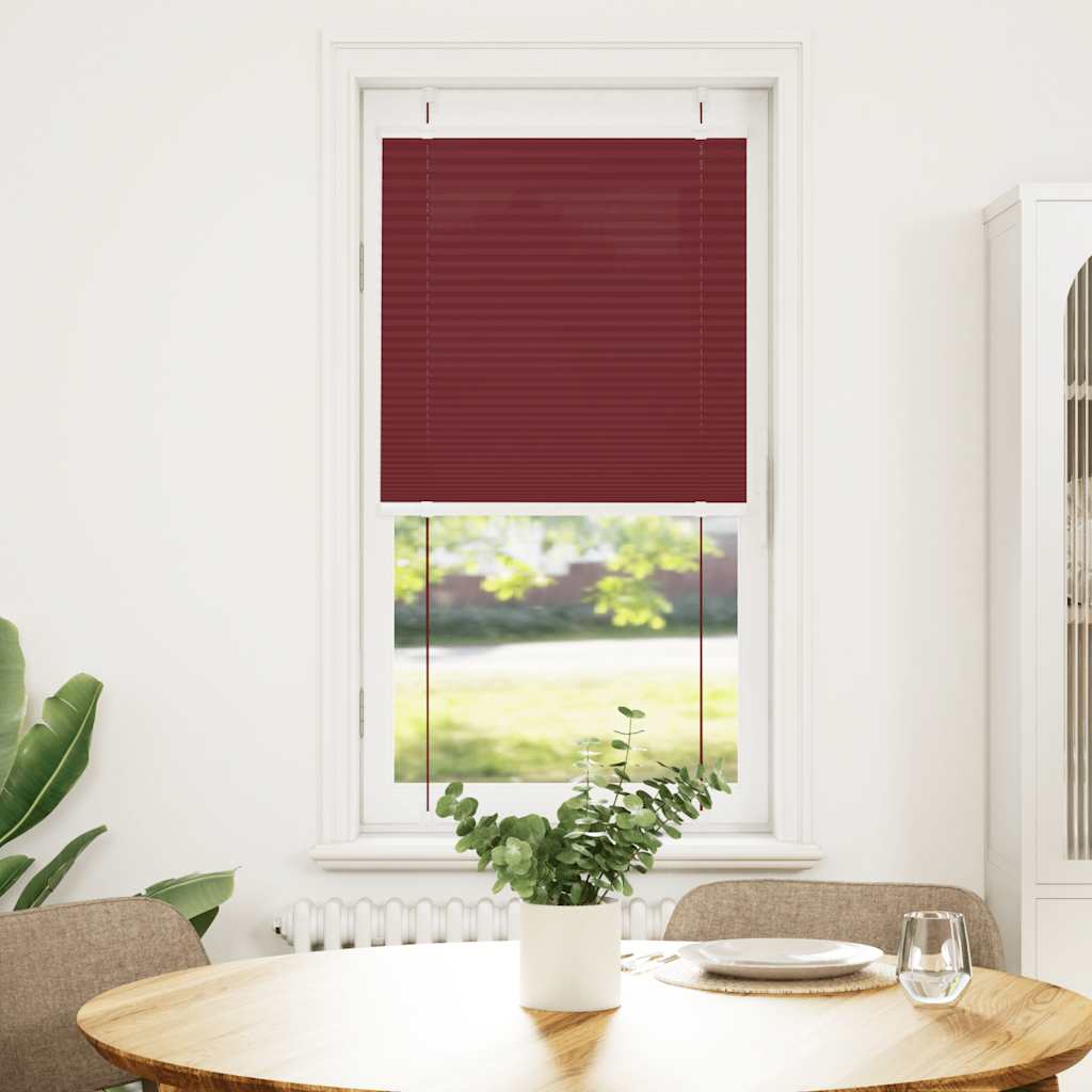 Vidaxx Plissee-Rollo 65x150 cm, Stoffbreite 64,4 cm, bordeauxrot