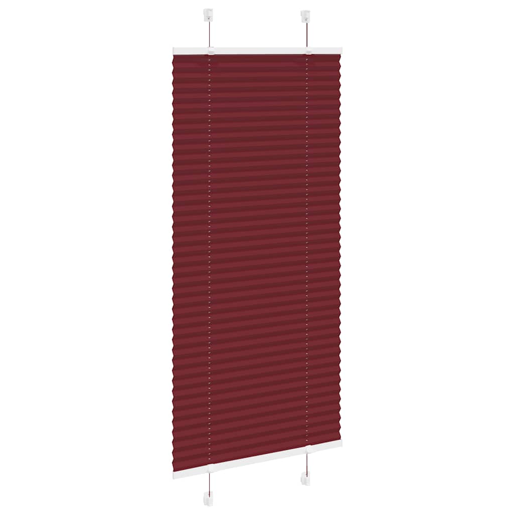 Vidaxx Plissee-Rollo 65x150 cm, Stoffbreite 64,4 cm, bordeauxrot