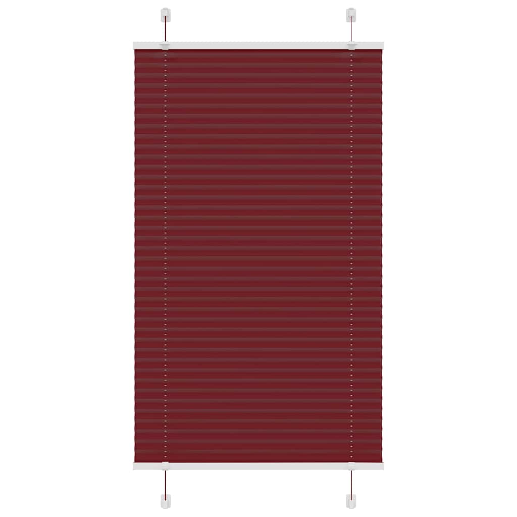 Vidaxx Plissee-Rollo 75x150 cm Stoffbreite 74,4 cm Burgunderrot