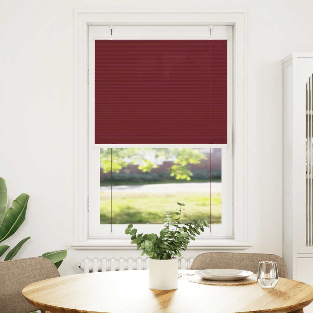 Vidaxx Plissee-Rollo 75x150 cm Stoffbreite 74,4 cm Burgunderrot