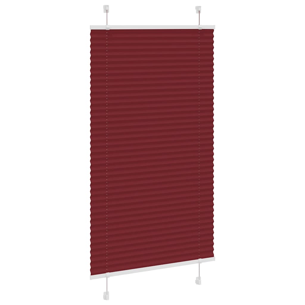 Vidaxx Plissee-Rollo 75x150 cm Stoffbreite 74,4 cm Burgunderrot