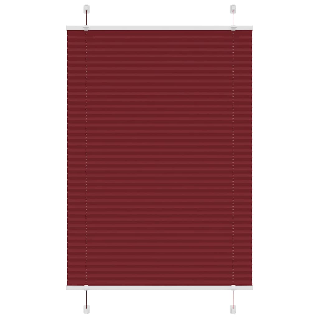 Vidaxx Plissee-Rollo 85x150 cm Stoffbreite 84,4 cm Burgunderrot