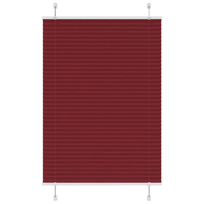 Vidaxx Plissee-Rollo 85x150 cm Stoffbreite 84,4 cm Burgunderrot