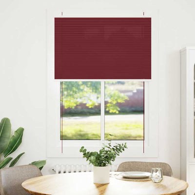 Vidaxx Plissee-Rollo 95x150 cm Stoffbreite 94,4 cm Burgunderrot