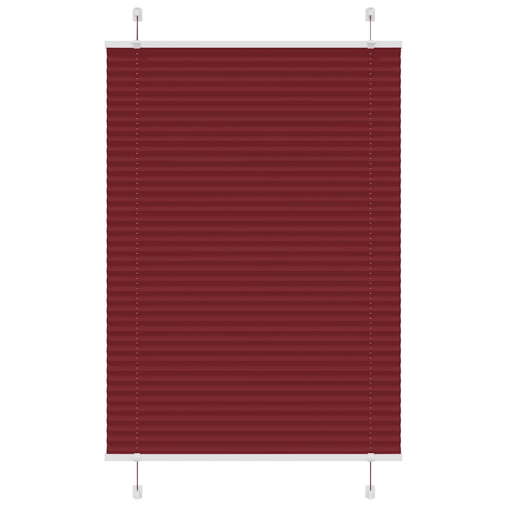 Vidaxx Plissee-Rollo 100x150 cm Stoffbreite 99,4 cm Burgunderrot