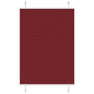 Vidaxx Plissee-Rollo 100x150 cm Stoffbreite 99,4 cm Burgunderrot