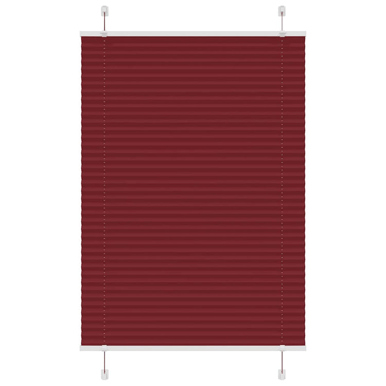 Vidaxx Plissee-Rollo 100x150 cm Stoffbreite 99,4 cm Burgunderrot