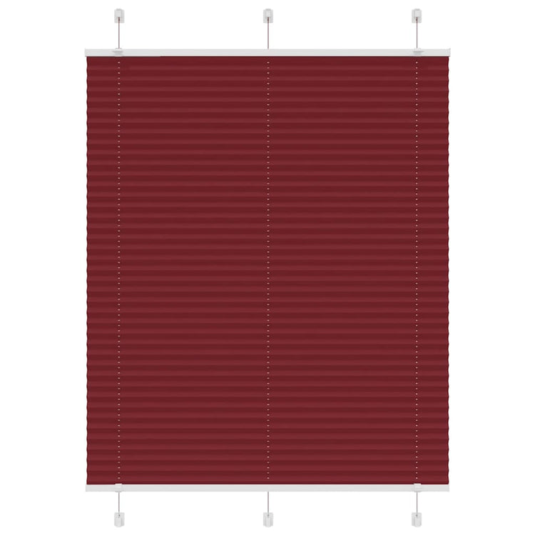 Vidaxx Plissee-Rollo 105x150cm Stoffbreite 104,4cm bordeauxrot
