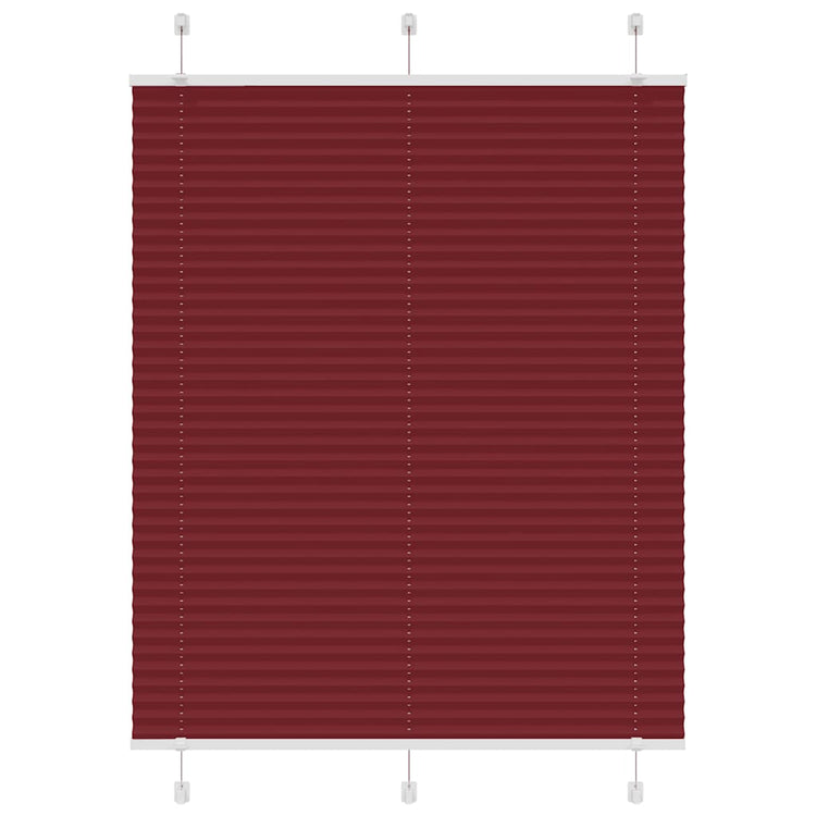 Vidaxx Plissee-Rollo 110x150cm, Stoffbreite 109,4cm, Burgunderrot