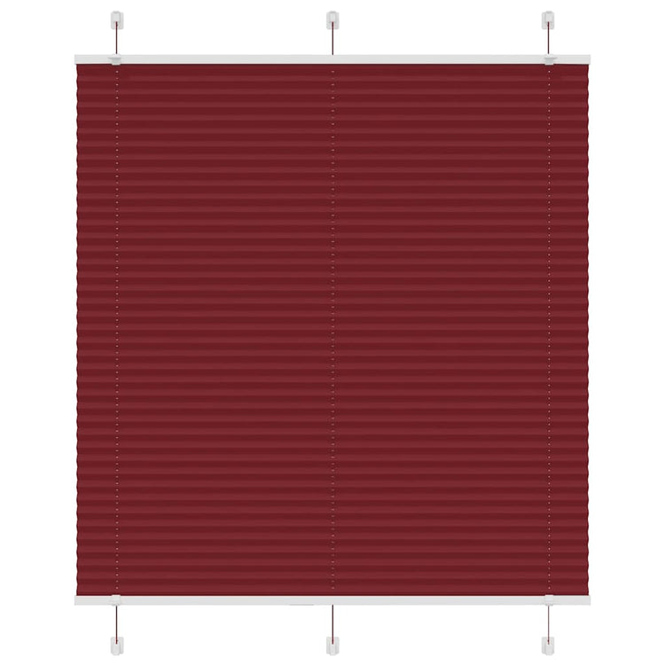 Vidaxx Plissee-Rollo 115x150cm, Stoffbreite 114,4cm, bordeauxrot