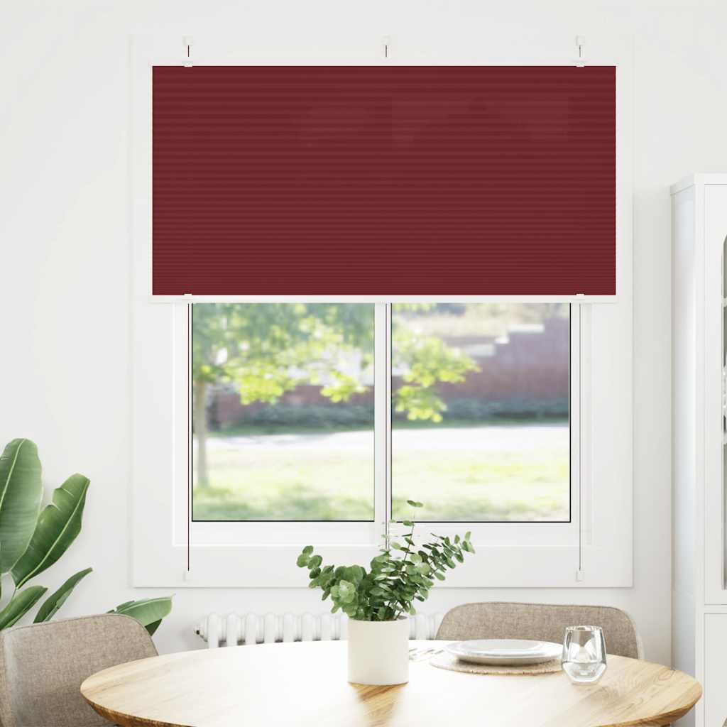 Vidaxx Plissee-Rollo 115x150cm, Stoffbreite 114,4cm, bordeauxrot