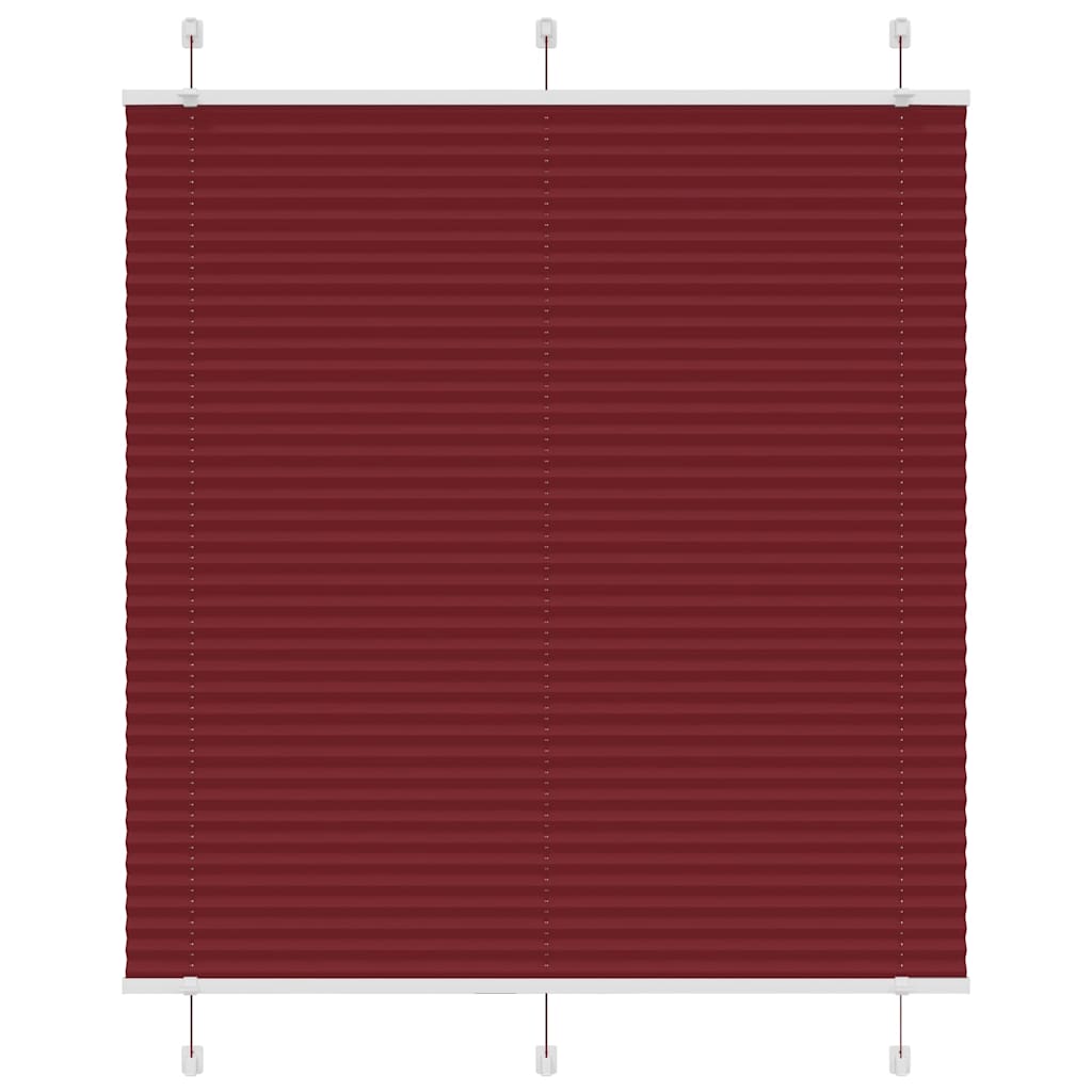 Vidaxx Plissee-Rollo 120x150cm, Stoffbreite 119,4cm, bordeauxrot