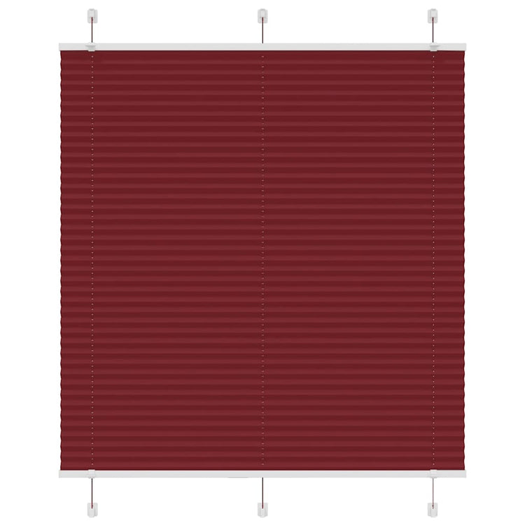 Vidaxx Plissee-Rollo 120x150cm, Stoffbreite 119,4cm, bordeauxrot