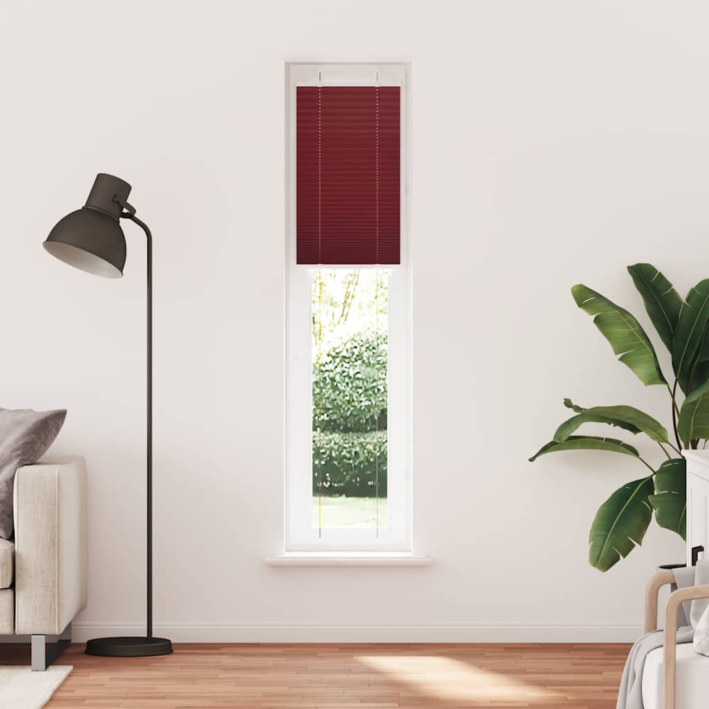 Vidaxx Plissee-Rollo 50x200 cm Stoffbreite 49,4 cm Burgunderrot