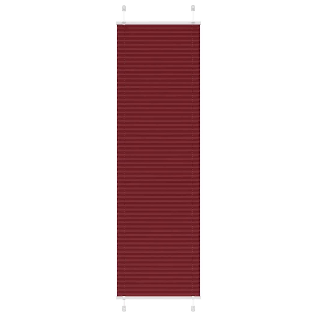 Vidaxx Plissee-Rollo 65x200 cm, Stoffbreite 64,4 cm, bordeauxrot