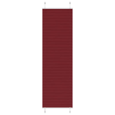 Vidaxx Plissee-Rollo 65x200 cm, Stoffbreite 64,4 cm, bordeauxrot
