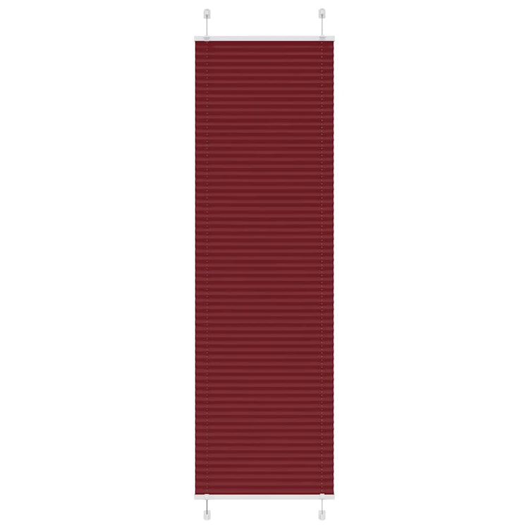 Vidaxx Plissee-Rollo 65x200 cm, Stoffbreite 64,4 cm, bordeauxrot