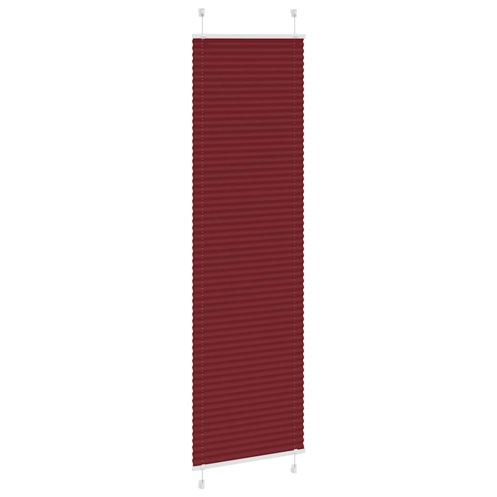 Vidaxx Plissee-Rollo 65x200 cm, Stoffbreite 64,4 cm, bordeauxrot