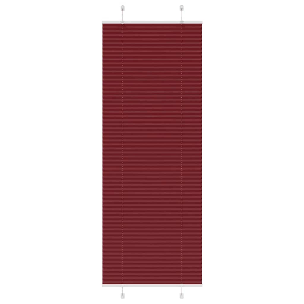 Vidaxx Plissee-Rollo 75x200 cm Stoffbreite 74,4 cm Burgunderrot