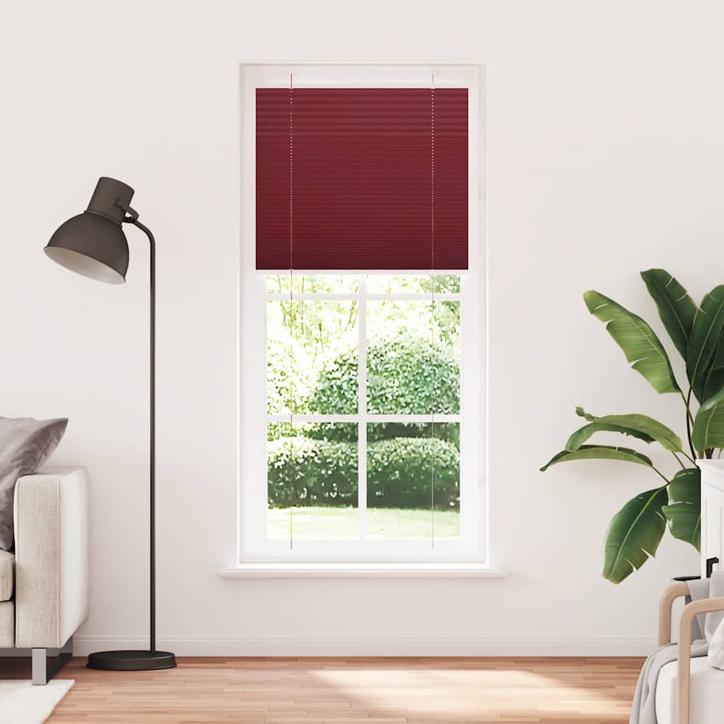 Vidaxx Plissee-Rollo 90x200 cm Stoffbreite 89,4 cm Burgunderrot