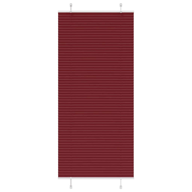 Vidaxx Plissee-Rollo 100 x 200 cm, Stoffbreite 99,4 cm, Burgunderrot