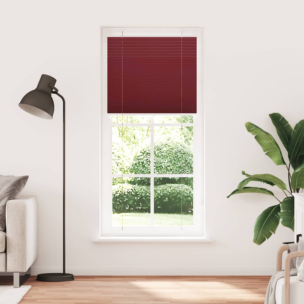 Vidaxx Plissee-Rollo 100 x 200 cm, Stoffbreite 99,4 cm, Burgunderrot