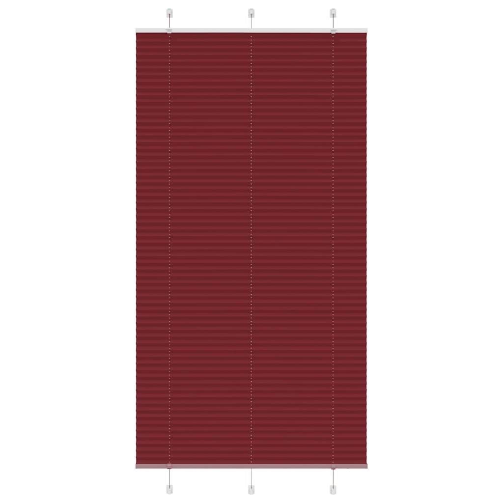 Vidaxx Plissee-Rollo 110x200cm, Stoffbreite 109,4cm, Burgunderrot