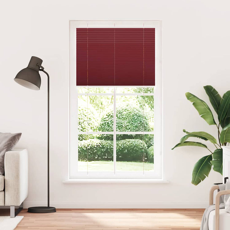 Vidaxx Plissee-Rollo 110x200cm, Stoffbreite 109,4cm, Burgunderrot