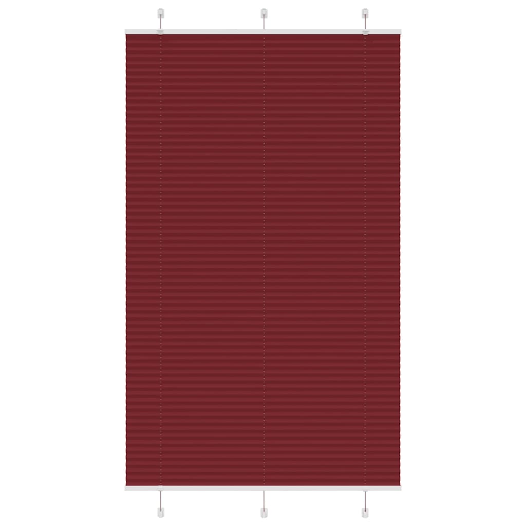Vidaxx Plissee-Rollo 115x200cm, Stoffbreite 114,4cm, Burgunderrot