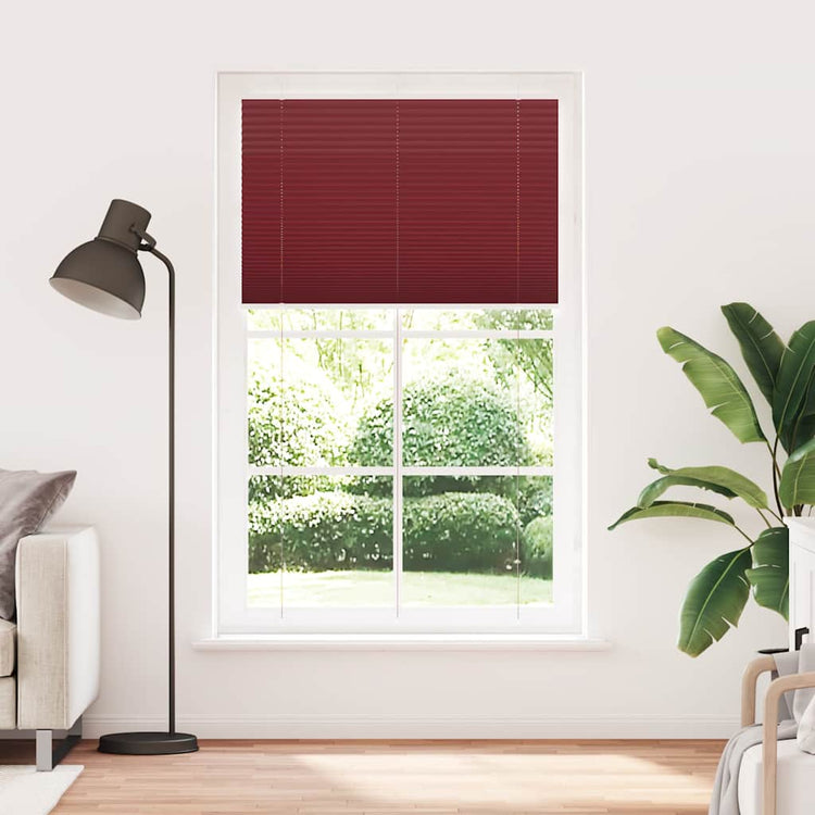 Vidaxx Plissee-Rollo 115x200cm, Stoffbreite 114,4cm, Burgunderrot