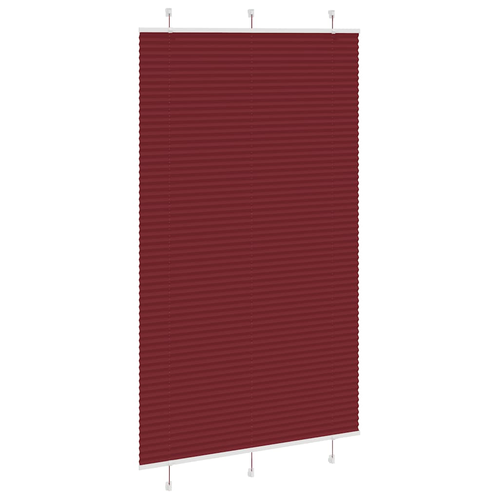 Vidaxx Plissee-Rollo 115x200cm, Stoffbreite 114,4cm, Burgunderrot