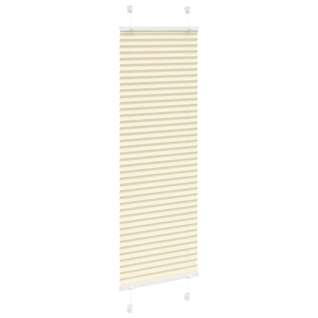 Vidaxx Plissee-Rollo 45x100 cm Stoffbreite 44,4 cm Polyester Creme