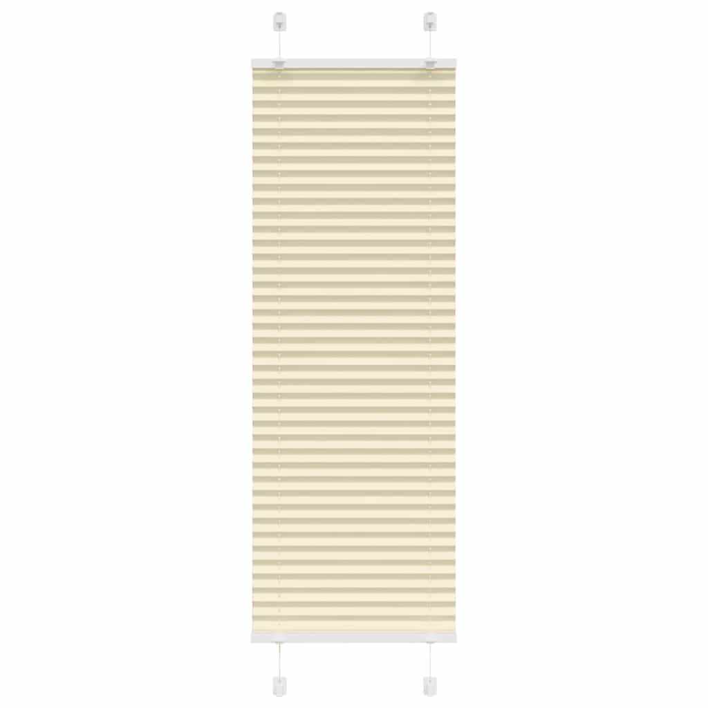 Vidaxx Plissee-Rollo 50x100 cm Stoffbreite 49,4 cm Polyester Creme