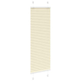 Vidaxx Plissee-Rollo 50x100 cm Stoffbreite 49,4 cm Polyester Creme - afbeelding 3