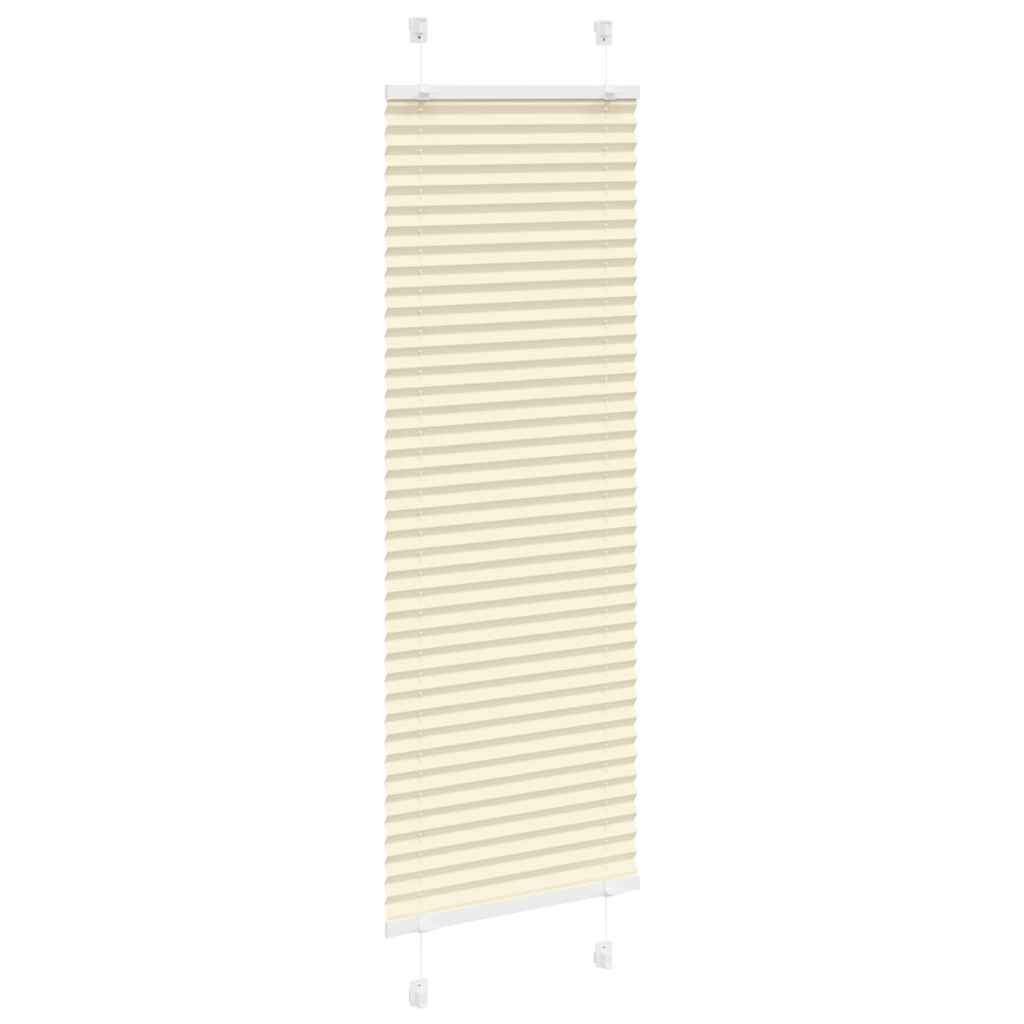 Vidaxx Plissee-Rollo 50x100 cm Stoffbreite 49,4 cm Polyester Creme
