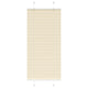 Vidaxx Plissee-Rollo 55x100 cm Stoffbreite 54,4 cm Polyester Creme