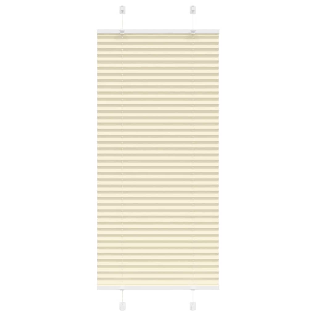 Vidaxx Plissee-Rollo 65x100 cm Stoffbreite 64,4 cm Polyester Creme