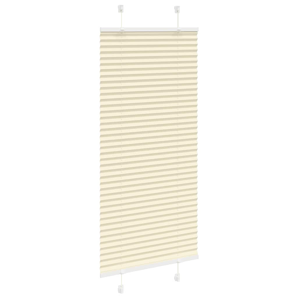 Vidaxx Plissee-Rollo 65x100 cm Stoffbreite 64,4 cm Polyester Creme