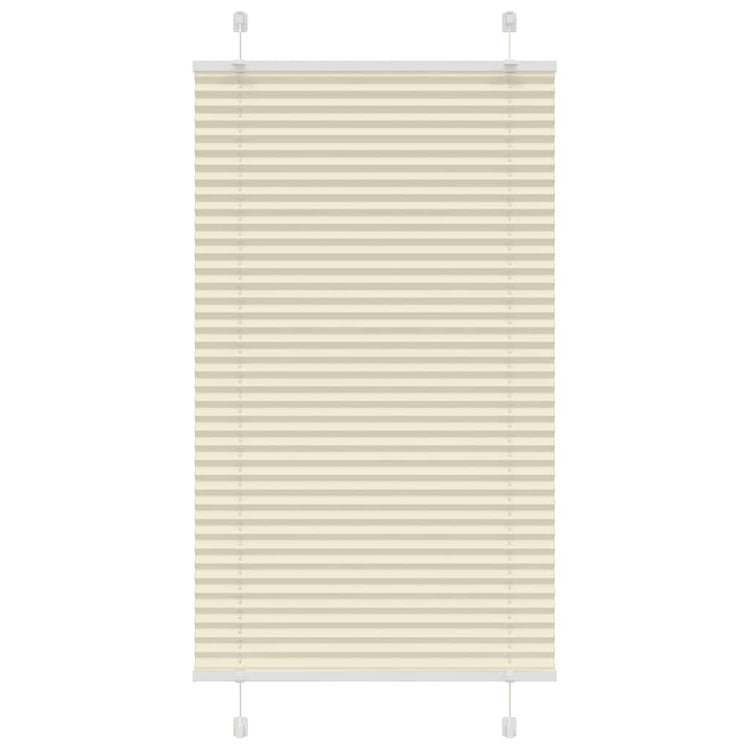 Vidaxx Plissee-Rollo 70x100 cm Stoffbreite 69,4 cm Polyester Creme