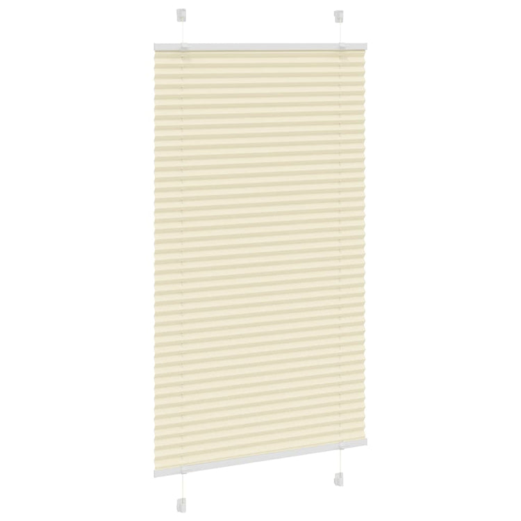 Vidaxx Plissee-Rollo 70x100 cm Stoffbreite 69,4 cm Polyester Creme
