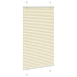 Vidaxx Plissee-Rollo 75x100 cm Stoffbreite 74,4 cm Polyester Creme - afbeelding 3