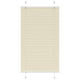 Vidaxx Plissee-Rollo 80x100 cm Stoffbreite 79,4 cm Polyester Creme