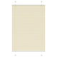 Vidaxx Plissee-Rollo 85x100 cm Stoffbreite 84,4 cm Polyester Creme