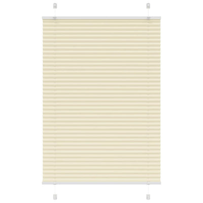 Vidaxx Plissee-Rollo 95x100 cm Stoffbreite 94,4 cm Polyester Creme