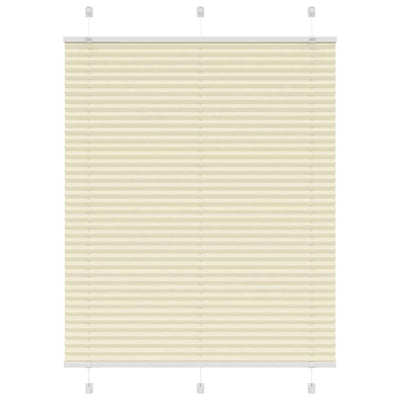 Vidaxx Plissee-Rollo 105x100cm Stoffbreite 104,4cm Polyester Creme