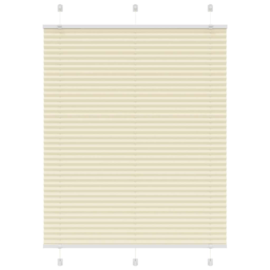 Vidaxx Plissee-Rollo 110x100cm Stoffbreite 109,4cm Polyester Creme