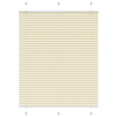 Vidaxx Plissee-Rollo 110x100cm Stoffbreite 109,4cm Polyester Creme