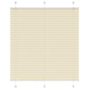Vidaxx Plissee-Rollo 115x100cm Stoffbreite 114,4cm Polyester Creme