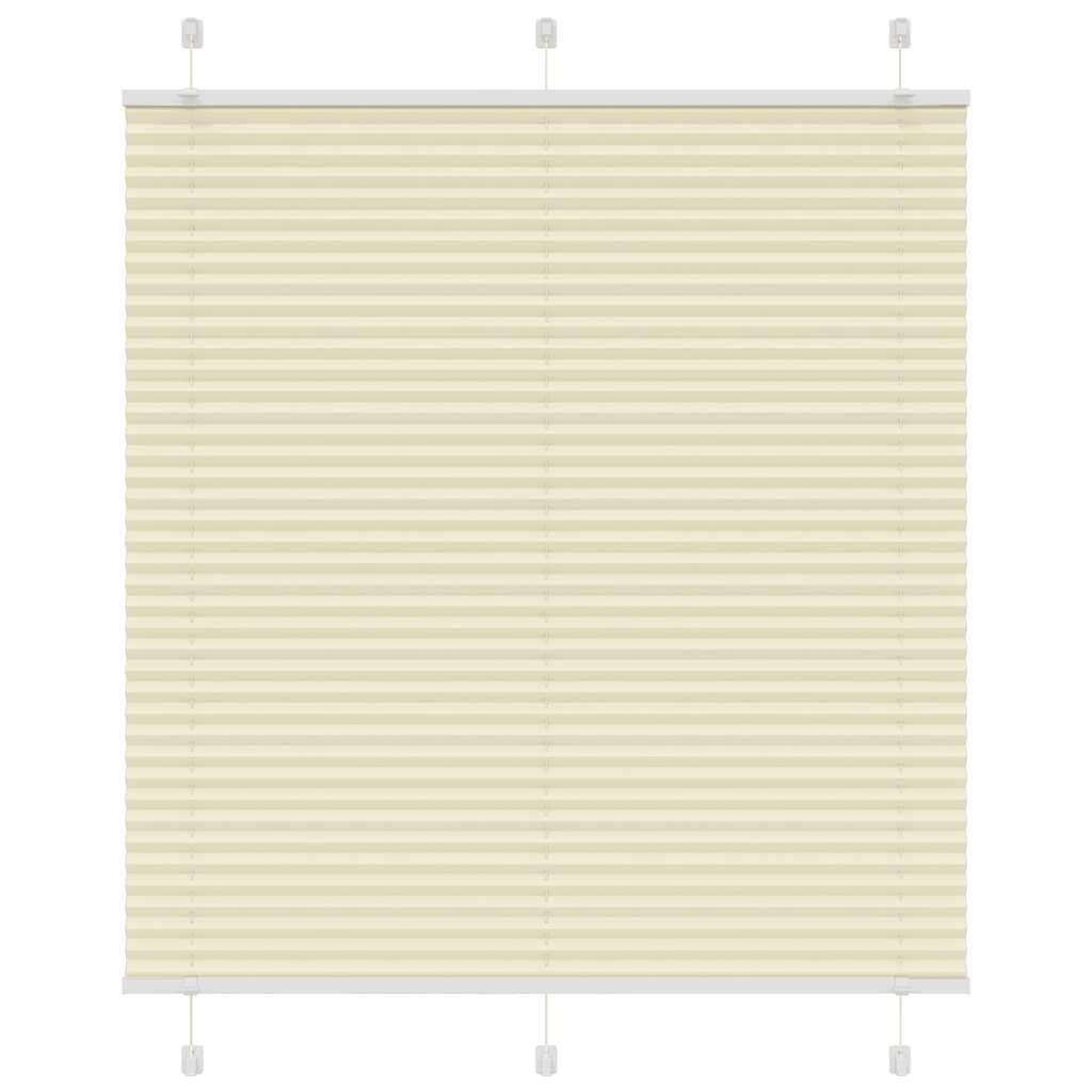 Vidaxx Plissee-Rollo 115x100cm Stoffbreite 114,4cm Polyester Creme