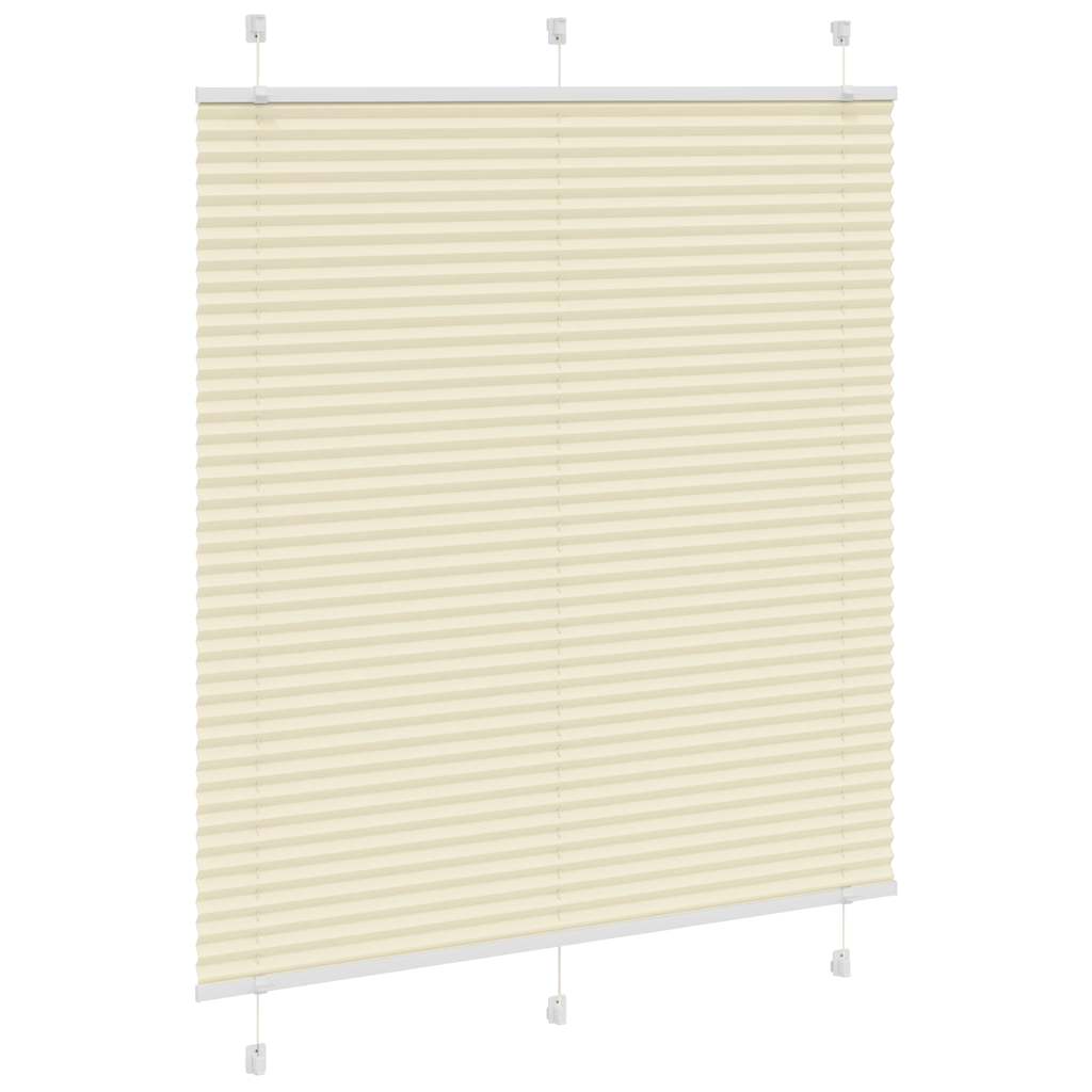 Vidaxx Plissee-Rollo 115x100cm Stoffbreite 114,4cm Polyester Creme